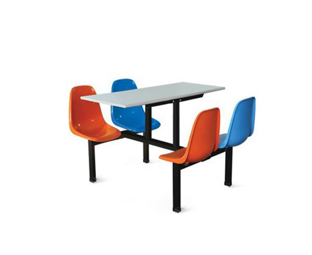 长桌背靠椅组合餐桌椅
