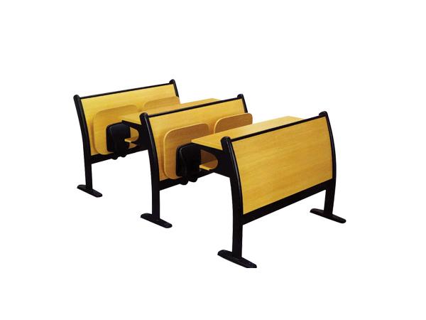 钢木材质阶梯课桌椅